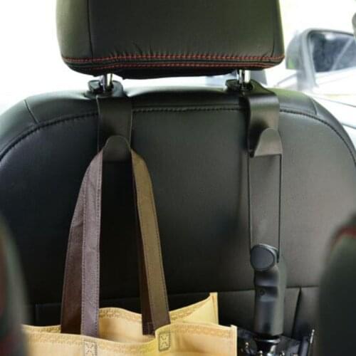 8pcs Car Hooks Universal Car Back Seat Headrest Hanger Holder 11cm * 4cm * 3cm Hooks For Bag Purse Cloth Grocery Interior