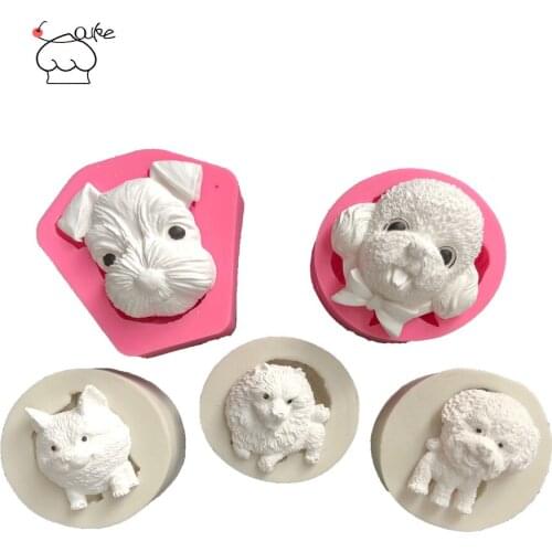 Aouke Cute D Modelling Fondant Cupcake Decorating Molds Cake Silicone Mold Sugarpaste Candy Chocolate Gumpaste Clay Mould