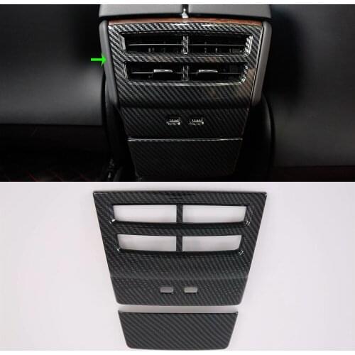 Car Accessories Interior ABS Rear Back Air Vent Outlet Panel Cover Trim For Tesla Model X 2019 Car Styling