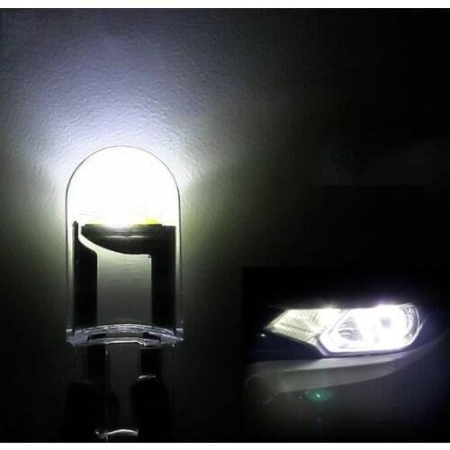 10pcs Car LED T10 W5W COB Reading Dome Lamp Marker Light Wedge Lights License Plate Bulbs car light interior White Reading Light