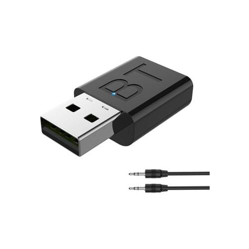 Bluetooth-compatible 5.0 Transmitter USB Wireless Receiver Adapter Music Speakers 3.5mm AUX Car Audio Adapter For TV Headphone