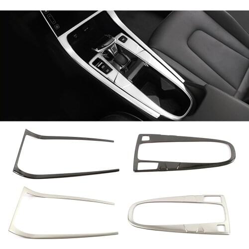 For Hyundai Creta IX25 2020 Gear Shift Panel Water Cup Holder Cover Trim Stainless Steel Interior Moulding Sticker