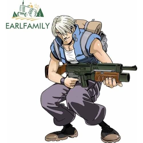 EARLFAMILY 13cm x 9.9cm for Metal Slug Trevor Arcade Car Stickers Personality Vinyl Window Trunk Decal Custom Printing Decor