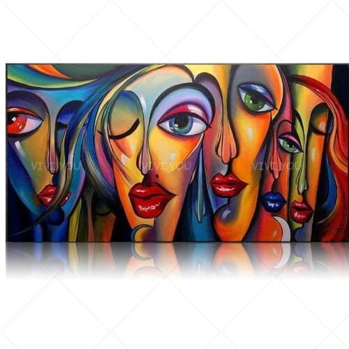 Artist 100% HandPainted Picasso Abstract Oil Painting On Canvas Famous artwrok Wall Art painting For Living Room