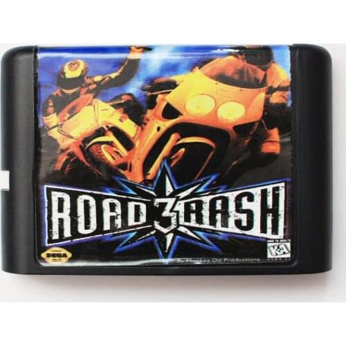 Road Rash 3 16 bit MD Game Card For Sega Mega Drive For Genesis