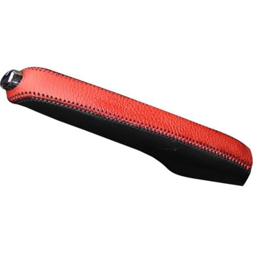 Handbrake Cover For Suzuki S-cross Natural leather cover on the handbrake Genuine Nappa Leather car accessories interior