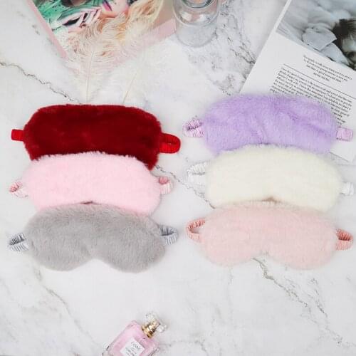 Sleeping Mask Sleeping Blindfold Soft Plush Eye Masks Cute Love Cloud Eye Cover Plush Mask Eyepatch Nap Health Eye Cover