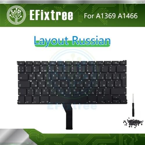 New Russian A1466 Keyboard For Macbook Air 13.3 inch A1369 Layout EMC 2469 2559 2632 2924 2925 3178 2011-2017 Year