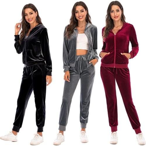 Autumn And Winter New Home Service European And American Womens Flannel Sports And Leisure Long Skirt Pants Suit Womes Pants