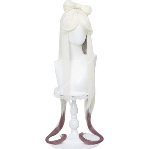 Game Genshin Impact Cosplay Ningguang Wig Genshin Impact Ning Guang 120cm Long Synthetic Hair Women Wigs