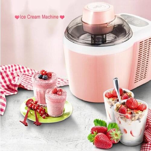Fully Automatic Ice Cream Machine Household DIY Fruit Child 600ml Self-contained Refrigeration Ice Cream Freezers