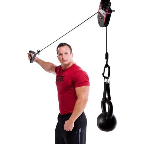 180 Rotational Pulley Pull Rope Body Strength Trainer Crossfit Fitness Resistance Bands Home GYM Hanging Training Straps