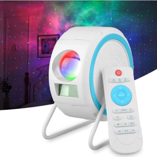 LED Starry Sky Projector Light Star Twinkling Galaxy Dynamic Laser Night Lamp Bluetooth Projection Light with Remote Controll