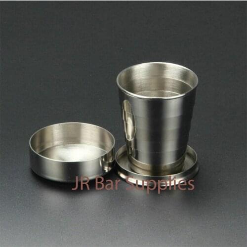 Magic Shot Glass Telescopic Stainless Steel Fold Cup, Telescope Cup