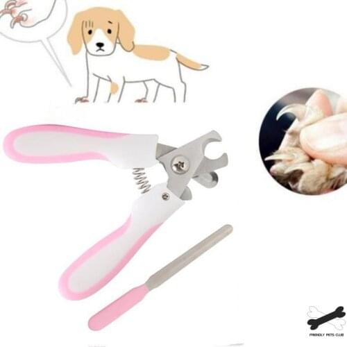 Pet Toe Care Stainless Steel Dogs Cats Claw Nail Clippers Cutter Nail File Portable Scissors Trim Nails Pet Products New 23