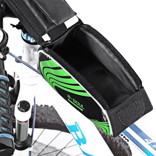 Water Resistant Reflective Bike Front Bag Cycling MTB Bicycle Road Bike Frame 3 Colors 5.5''Phone Bag Bicycle Accessorie