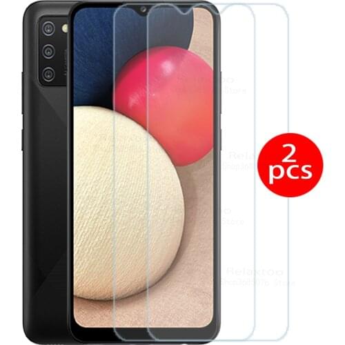 2pcs tempered glass on a02s case samsun glass For samsung galaxy A02s a 02s 02 s glasses samsunga02s 2021 phone cover SM-A025F