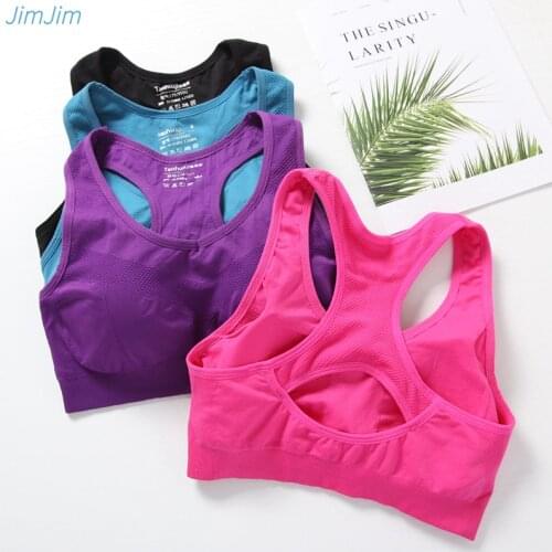 Women Sports Bra Top Push Up Fitness Yoga Bra Underwear Sport Tops For Women Breathable Running Vest Gym Wear bh