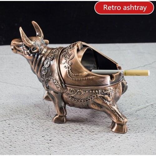 1 creative ashtray with lid cigar metal ashtray windproof ashtray with lid alloy ashtray home decoration ornaments2021