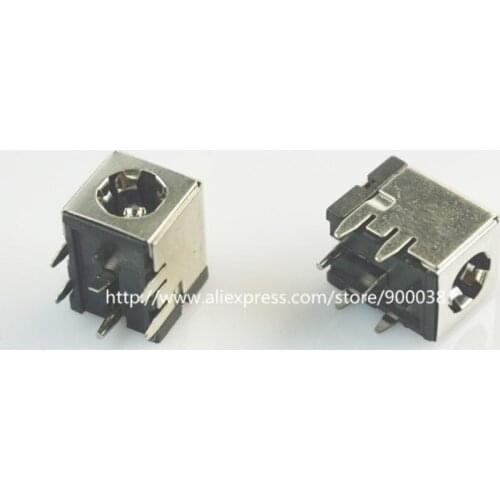 100pcs Power Socket 5A current 5.5x2.0 mm DC Power Jack Male connector right angle through hole PCB Solder