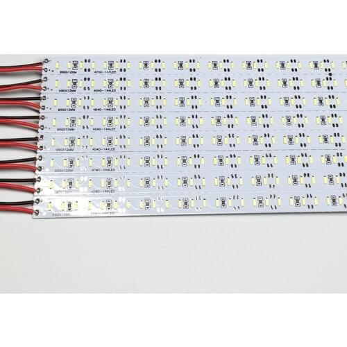 100pcs Super Brightness Led Bar Light 12v SMD 4014 Rigid Led Strip 144LEDs/M 4014 LED Tube Hard Strip