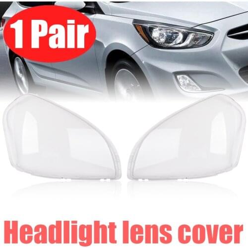 For HYUNDAI TUCSON 2005 2006 2007 2008 2009 2pcs Polycarbonate Headlight Lampcover Lampshade Bright Shell Cover