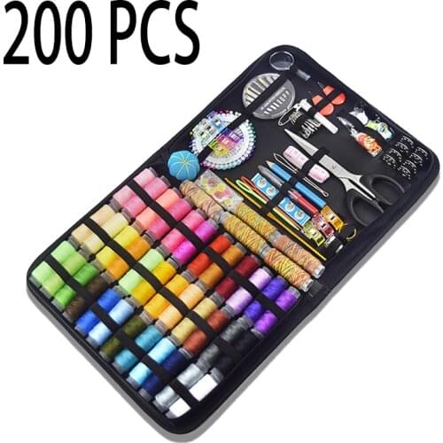 68PCS Sewing Kit DIY Multi-function Arts Crafts Sewing Storage Box Set Protable Embroidery Tools Sewing Machine Accessories