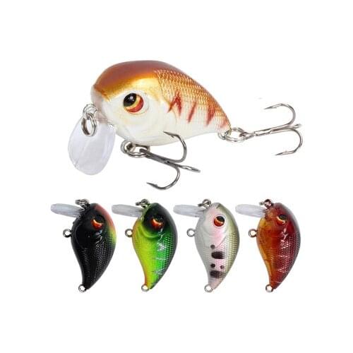 45mm 7g Mini Artificial Crank Bait Japan Hard Bait Pesca Floating Fishing Lures Bass Pike Pesca Tackle