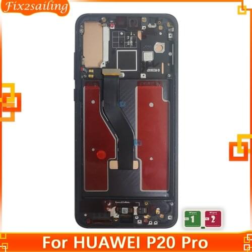 6.1" AAA+++ LCD For Huawei P20 Pro CLT-L04 CLT-L09 CLT-L29 LCD Screen Display Touch Digitizer Assembly High Quality 100% Tested