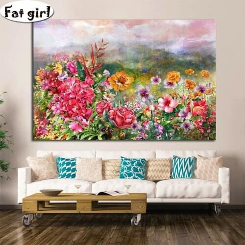 5D photo custom diy diamond embroidery flower diamond painting square round drill diamond mosaic oil painting home decoration