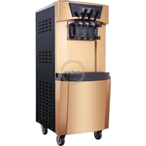 Rainbow can be customized 3 Flavors Yogurt soft Ice Cream machine 6L*2 mix hopper with free shipping by sea to the whole world