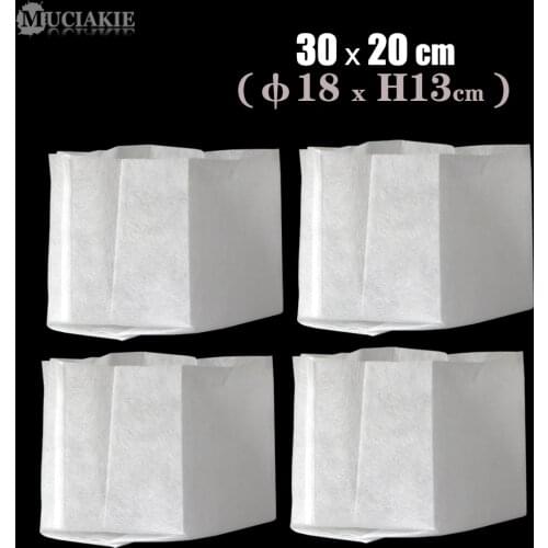 MUCIAKIE 100PCS 30x20cm Biodegradable Non-woven Nursery Bags Plant Grow Bags Fabric Seedling Pots Nursing Raising Growing Pots