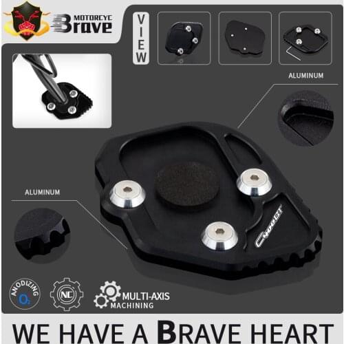 Side Stand Enlarge Plate Kickstand Extension For BMW C400X C400GT K51 2018 2019 2020 C 400 X/GT 400X 400GT C400