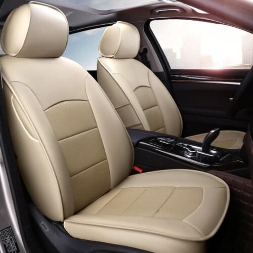 AutoDecorun Custom Fit Cowhide Covers Car Seat for Cadillac ESCALADE 2007 Seat Cover Leather Seat Cushion Accessories 22PCS/Set