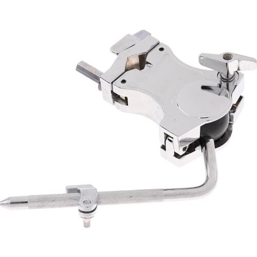DIY Zinc Alloy Single Tom Drum Clip Holder Silver Tom Tom Drum Arm Mount Stand Support TH-04