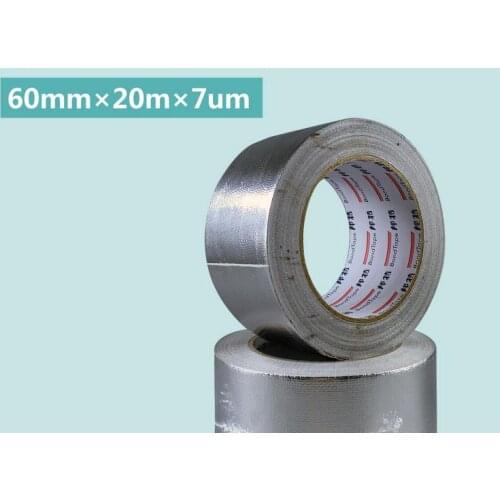 AG705 Glass fiber cloth aluminum foil tape insulation high temperature resistant 60 mm * 25m