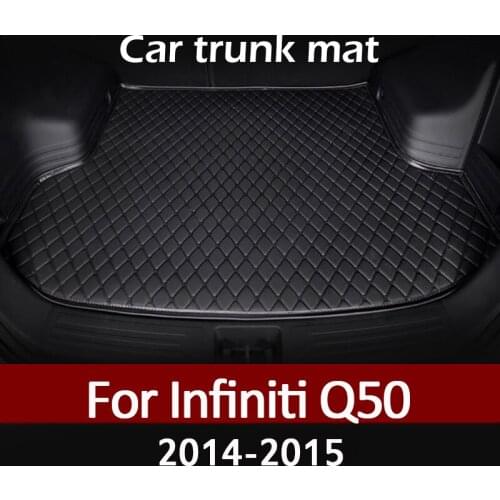 MIDOON Car trunk mat for Infiniti Q50 2014 2015 2016 2017 cargo liner carpet interior accessories cover