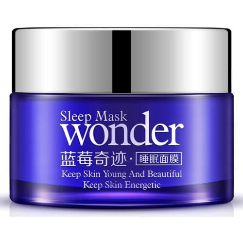 BIOAQUA Wonder natural Blueberry Sleeping Mask for Acne Winter Hydrating Oil Control Bright Skin Keep Young Beauty Energy HOT