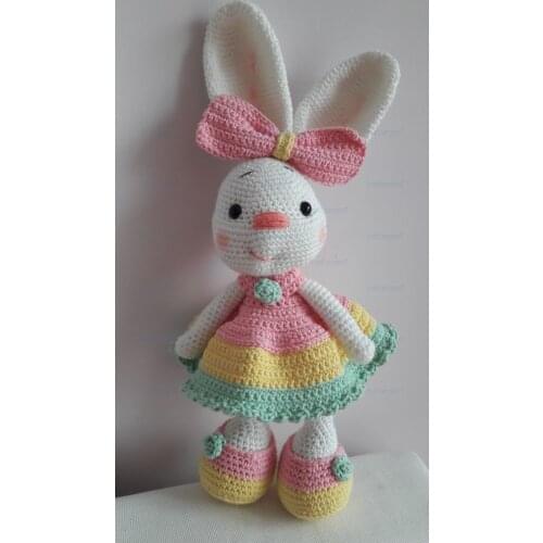 Organic Girl Knitting Amigurumi Toy Baby