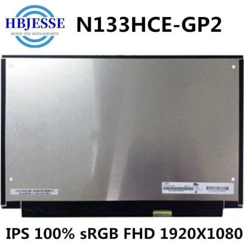 Test well N133HCE-GP2 N133HCE GP2 Matrix for laptop 13.3" FHD 1920X1080 Glossy 30 Pin Slim LCD Display Panel Replacement