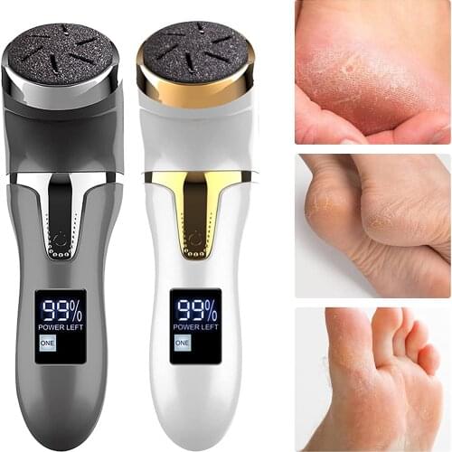 Electric Pedicure Tools Foot Care File Leg Heels Remove Hard Cracked Dead Skin Remover Feet Clean Care Machine LED display