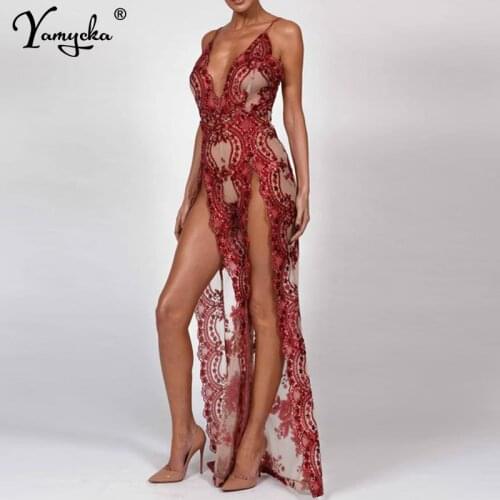 Sexy Sequins Summer Dress Women Backless perspective Maxi Long dress robe femme Luxury Night club Womens Party Dresses vestidos