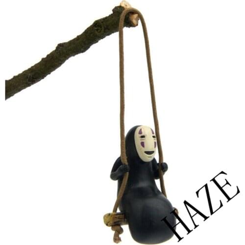 Studio Ghibli No Face man Play Swing Mini Figure Toys Model Collection Anime Figure Toys Kids Doll No Box