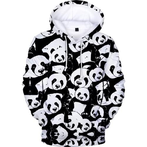 Print 3D Panda Hoodies Casual Sweatshirt Men Women Fashion Hooded Cute Panda 3D Hoodies Harajuku Sweatshirt Mens Oversized Tops