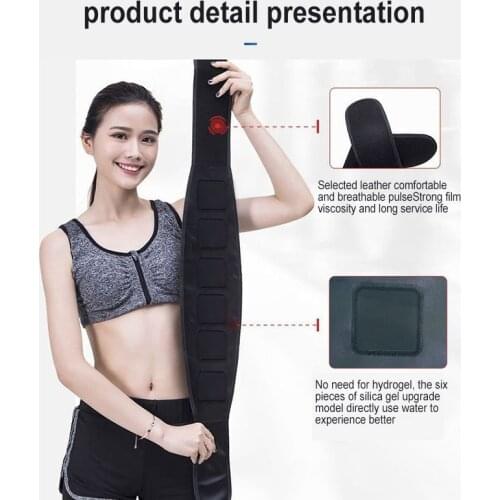 Smart Abdominal Massage PU Leather Belt Fitness Instrument Smart Abdominal Machine Lazy Abdominal Weight Loss Meter Slim Device