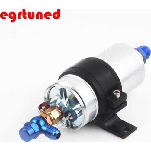 High QUALITY External Fuel Pump 044 OEM: 0580 254 044 Poulor 300lph AN6 single pump bracket H