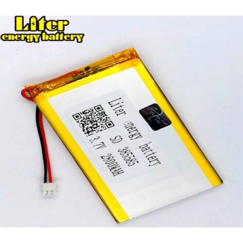 XHR-2P 2.45 2.54 2800mAh 385585 3.7V special offer polymer lithium battery