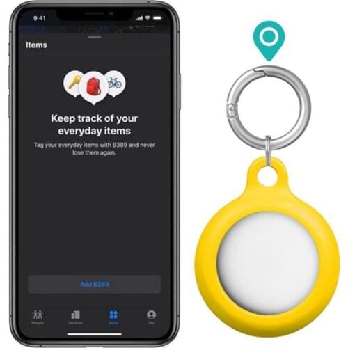 For Apple Airtags Liquid Silicone Protective Sleeve For Apple Locator Tracker Anti-lost Device Keychain Protective Sleeve