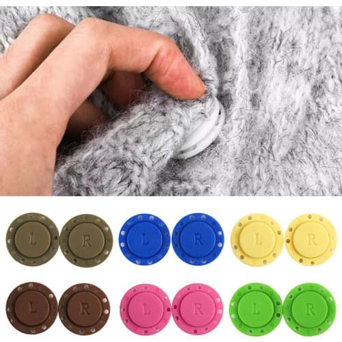 1Pair Automatic Magnetic Buttons DIY Bag Double Sided Magnet Button Magnet Stone Dark Buckle Sewing Supplies 21mm/25mm