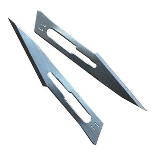 20pcs/Pack 11# Surgical Blades 11# Scalpel Use Carbon Steel Material Hard Knife For Carving Tools Replace Blade outdoor